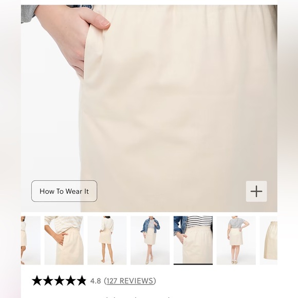 NWT J Crew linen skirt - Picture 6 of 14